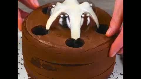 chocolate cake with your own hands
