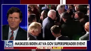 Tucker Carlson on maskless Biden at Terry McAuliffe “superspreader” event