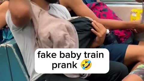 Fake Baby Train Prank