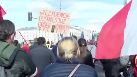 An action "Stop the Ukrainisation of Poland" is taking place in Warsaw.