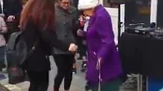 Dancing grandmother