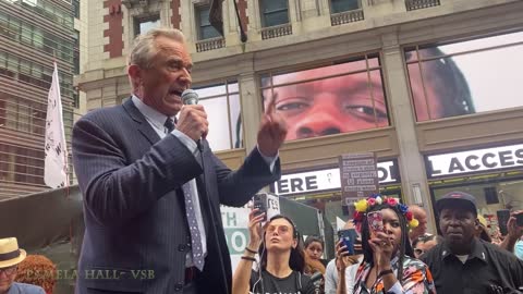 RFK Jr at Rally For Freedom Times Square Part 2