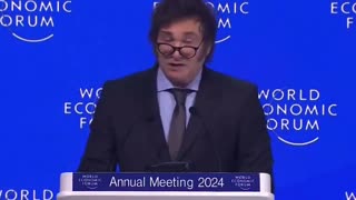 President of Argentina Javier Milei demolishes socialism in front of a bunch of socialists at W.E.F