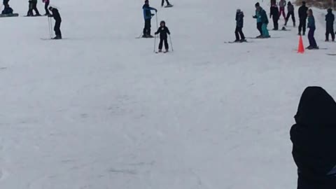 Skiing fail