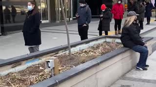 Line at Toronto's Shops at Aura