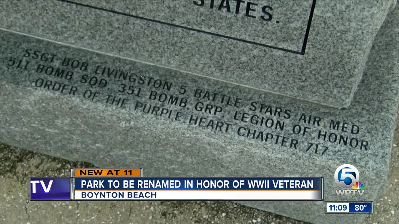 Boynton Beach park to be renamed in honor of WWII veteran