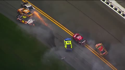 Massive Daytona 500 crash