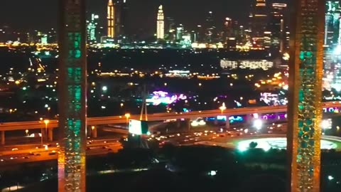 Dubai beautiful night view, Burj Khalifa