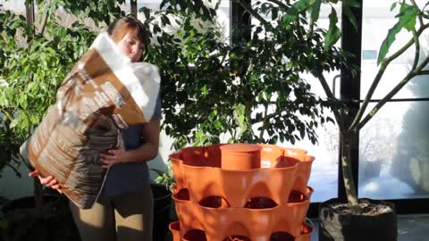 Loading Soil into the Garden Tower