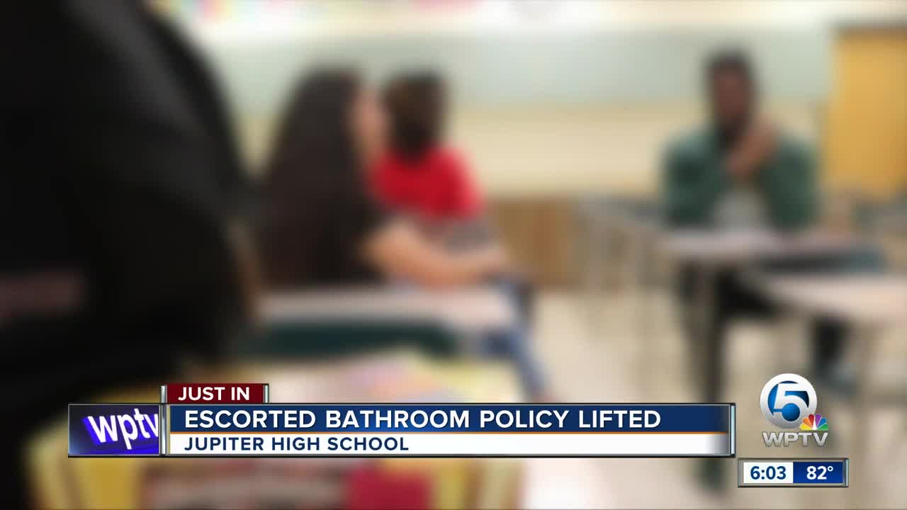 Jupiter High School lifts bathroom policy after vaping concerns, school district says