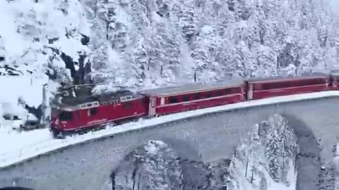 Passeio de trem na Suíça 🇩🇪 Quem você levaria Via