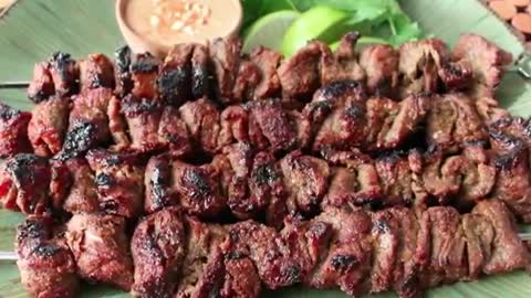 Thai Style Grilled Beef Skewers, Beef Satay Recipe