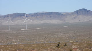 A visit to The White Hills wind farm in Arizona on April 4, 2021.