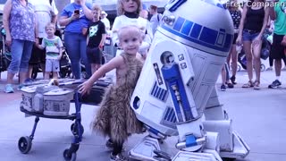 Adorable Toddler Shares Magical Moment With Her Favorite Droid