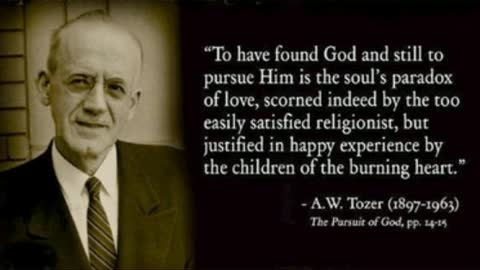 A.W. Tozer sermon on John 1:1 In the beginning was the Word