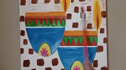 Happy Diwali Diya Drawing with mandala art easy.. check out this video full  tutorial link in Bio 🤗❤️.. . . . . #happydiwali #happd... | Instagram