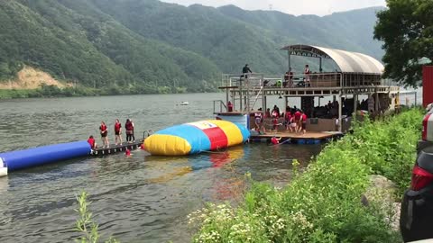 Water Leisure in Korea-Blob Jump-2