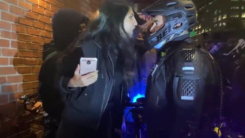 "Peaceful Protester" Spits in Officer's Face, Gets Hit With Instant Karma