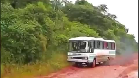 Extreme Dangerous Difficult Muddy Road To Drive On