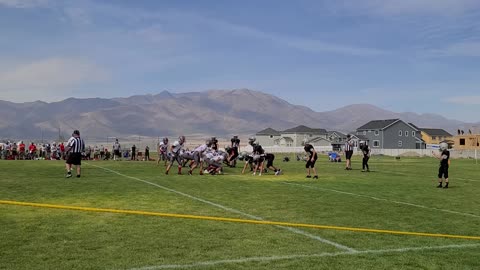 Cedar Valley youth football sack.