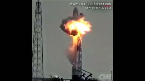 exploding rocket