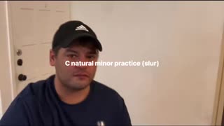C Natural minor practice (slur)