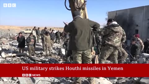 US launches more strikes against Houthis in Yemen | BBC News