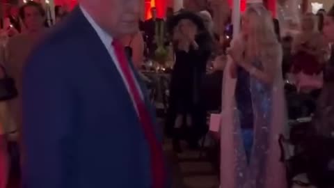 Donald Trump and Melania spotted at Mar-a-Lago Halloween party