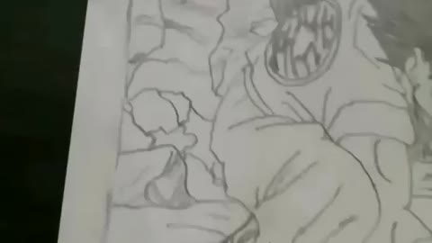 Dbz Drawing made by 14 year old