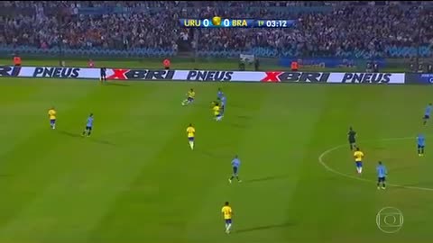 Neymar Humilla Uruguay players [2017]