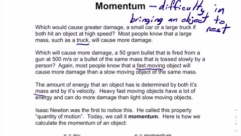 Momentum Lesson