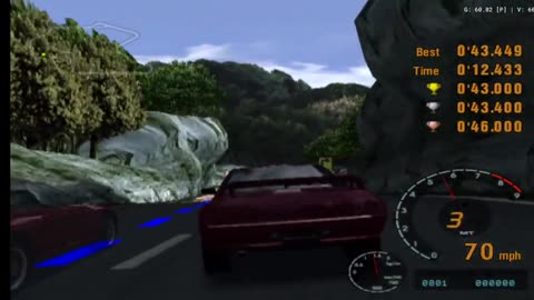 Gran Turismo 3 - License Test B-8 1st Try(AetherSX2 HD)