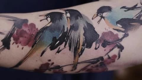 These Watercolor Tattoos Are Like Wearing Beautiful Artwork On Your Body