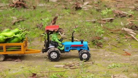 Diy tractor loaded trolley stuck in hills rescue by Spider-Man | science project