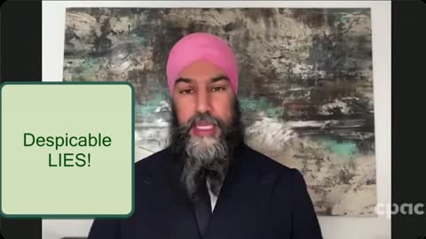 Freedom Convoy: Jagmeet Singh Is A WEF Puppet, His Lies Are Disgusting