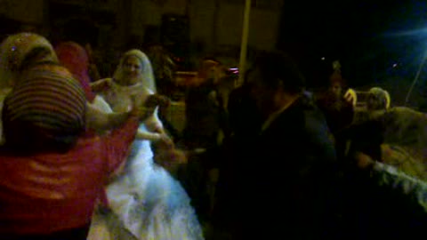 Watch this popular joy in the Egyptian street with the whole family and the two most beautiful bride