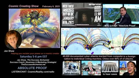 "COSMIC CREATING" 2/6/21 Current Affairs with Jan Shaw - Absolute Proof