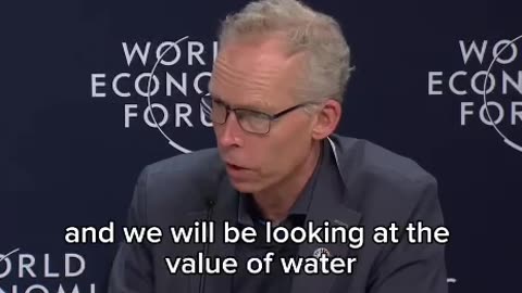 The WEF (World Economic Forum) Discusses How It Wants To Govern And Control Water Usage