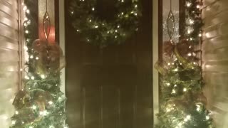 Front Door Christmas Welcome