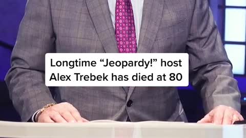 Longtime "Jeopardy!" host Alex Trebek has died at 80