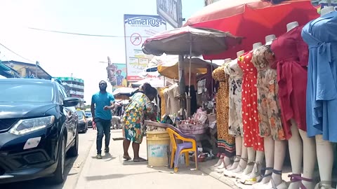 I was walking around the market in Africa, Ghana