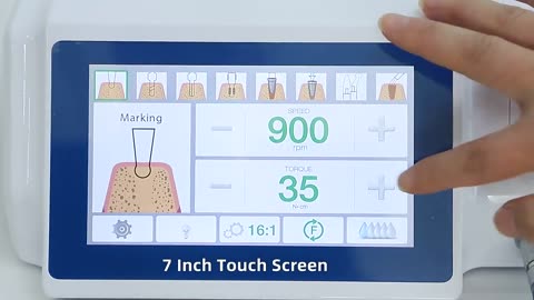 Dynamic full touch screen LED physio dispenser / implant motor with contra angel complete system