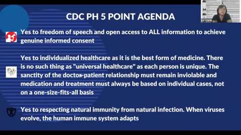 CDC PH 5 POINT AGENDA