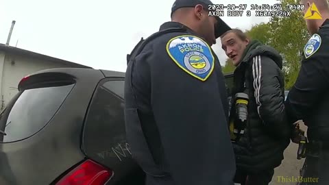 Police body cam video shows Auto shop employees used a forklift to stop car theft