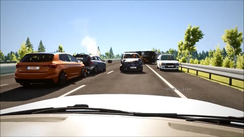 BeamNG Drive - Realistic Freeway Crashes _8(2K_60FPS)