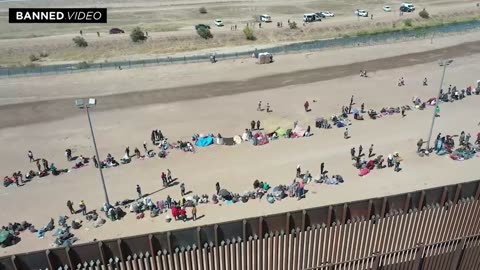 Drone footage of US Gov trafficking illegal aliens across border