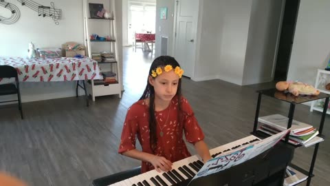 Corvus Street Pianist: Mia playing Yesterday's by The Beatles
