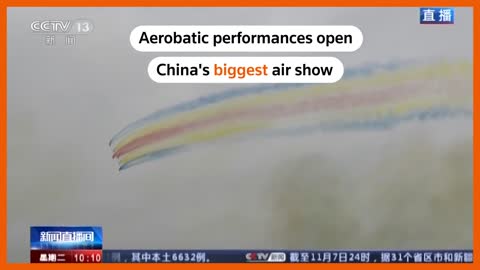 China's biggest air show opens with aerobatics display