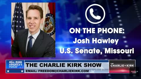Sen. Josh Hawley tells Charlie Kirk about calling out FBI director Christopher Wray