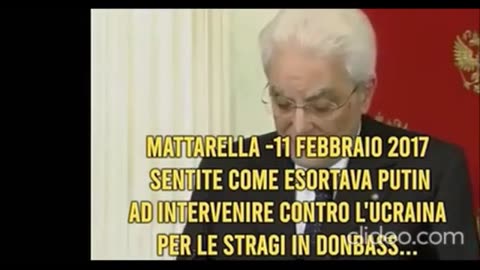 QUANDO IL NOSTRO AMATO PRESIDENTE DELLA REPUBBLICA DELLE BANANE ITALIANA SERGIO MATTARELLA L'11 FEBBRAIO 2017 ESORTAVA PUTIN AD INTERVENIRE CONTRO L'UCRAINA PER LE STRAGI NEL DONBASS